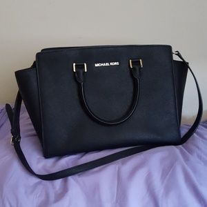 Michael Kors Black Selma Large Satchel